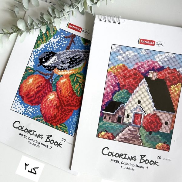 دفتر رنگ آمیزی پیکسلی