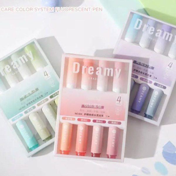 ست هایلایتر ۴ عددی طیف رنگی dreamy