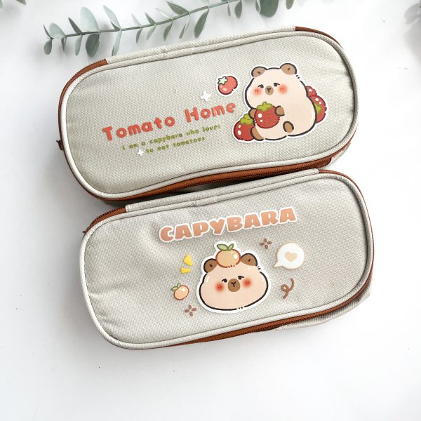 جامدادی کرم قهوه ای خرسی