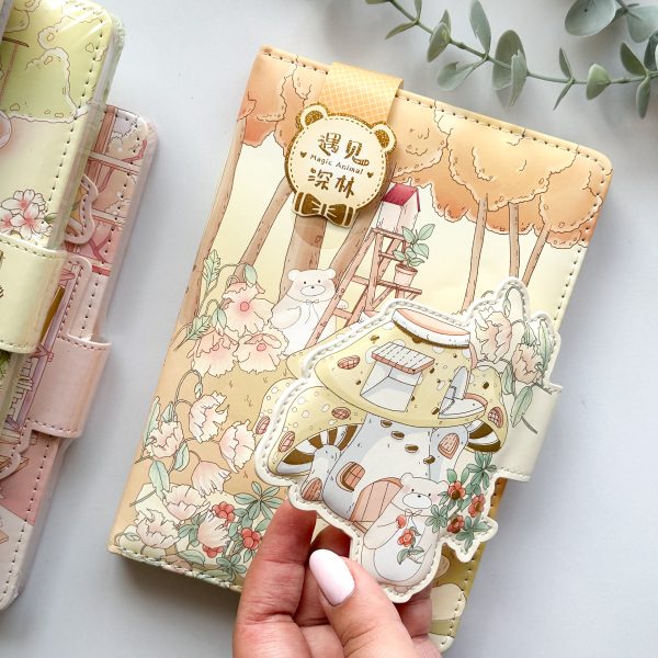 دفتر جلد پفکی طرح حیوانات