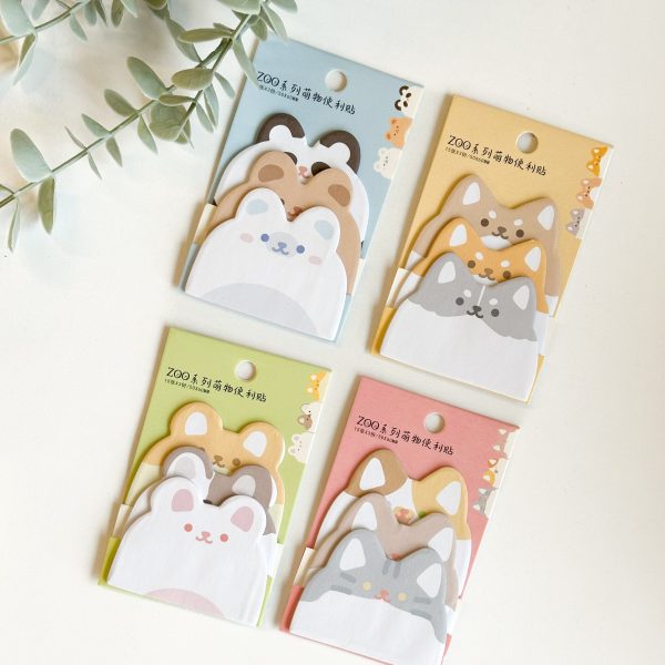 استیک نوت حیوانات سه تایی