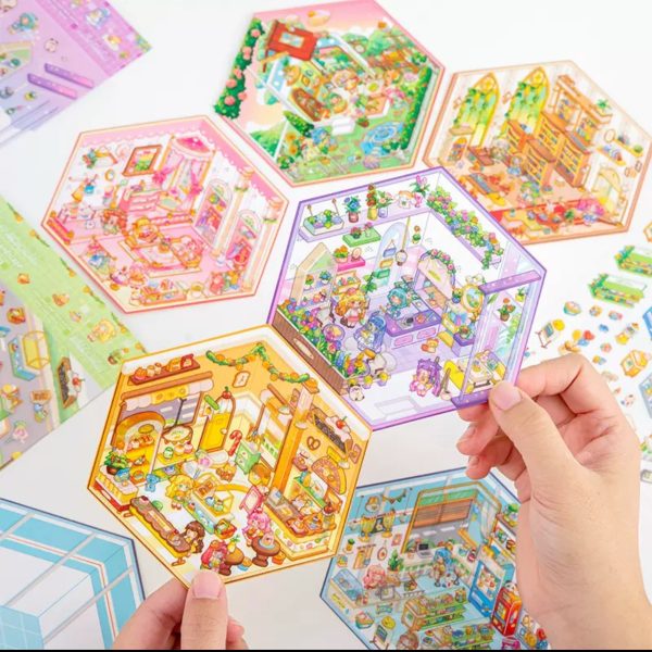 استیکر سه بعدی طراحی اتاق