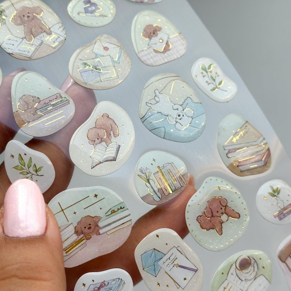 استیکر برجسته طلاکوب طرح حیوانات