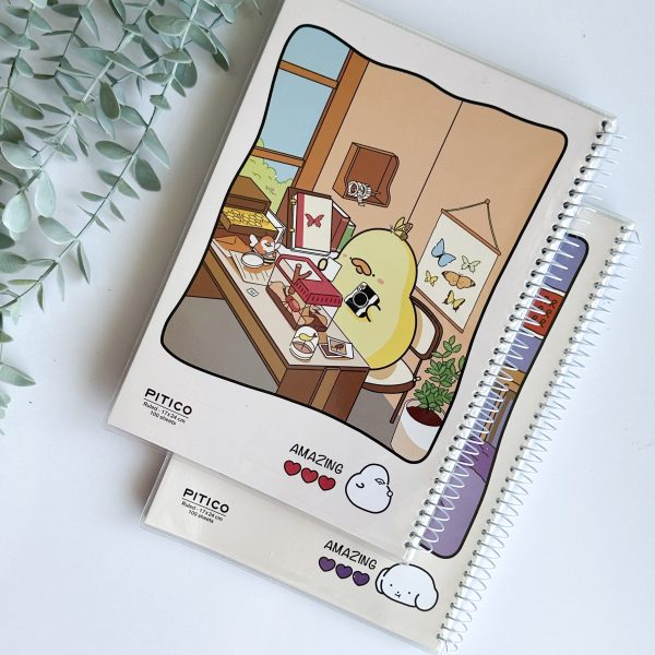 دفتر ۱۰۰ برگ مجلد پیتیکو مدل amazing