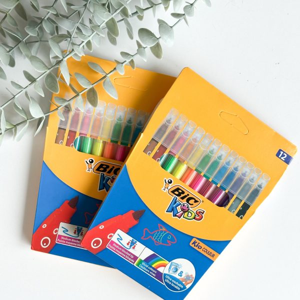 ماژیک ۱۲ رنگ BIC سری kids
