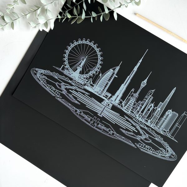 نقاشی اسکرچی سایز A3