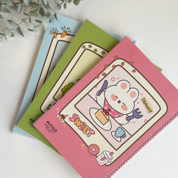 دفتر مشق داخل طرح دار پیتیکو