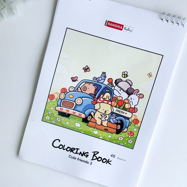 دفتر رنگ آمیزی رنگیکا_cute friends