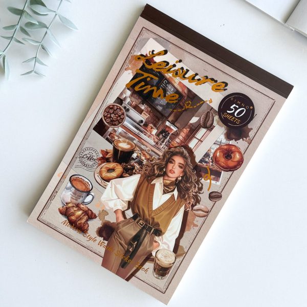 دفتر استیکر و کاغذ مخصوص ژورنال نویسی