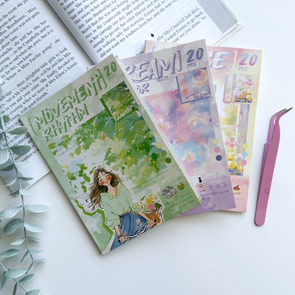 دفترچه استیکر دختر وارداتی