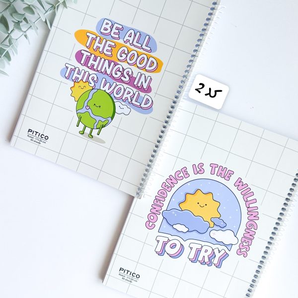 دفتر ۸۰برگ پیتیکو مدل motivation